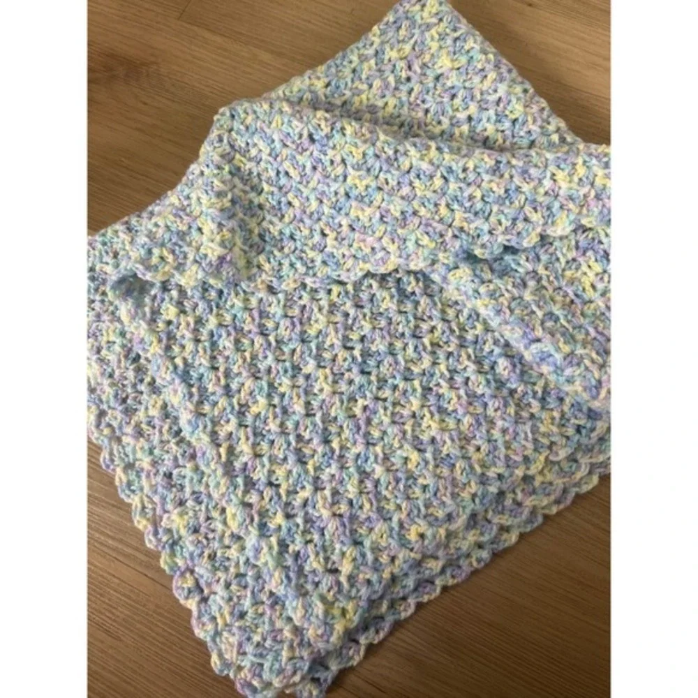 Handmade Crochet Multi-Color Baby Blanket‎ 26